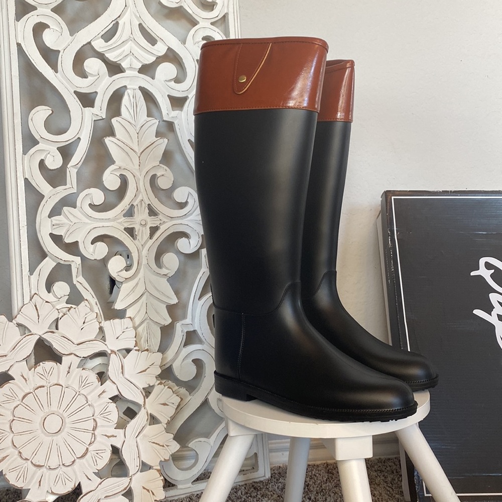 QUPID Women's RAIN BOOT - Black BRAND NEW IN BOX - Picture 13 of 15